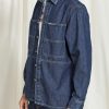 giacca camicia in denim comfort fit modello worker