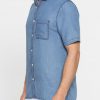 camicia estiva in lyocell effetto denim