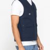 gilet multitasche utility in ripstop con chiusura zip