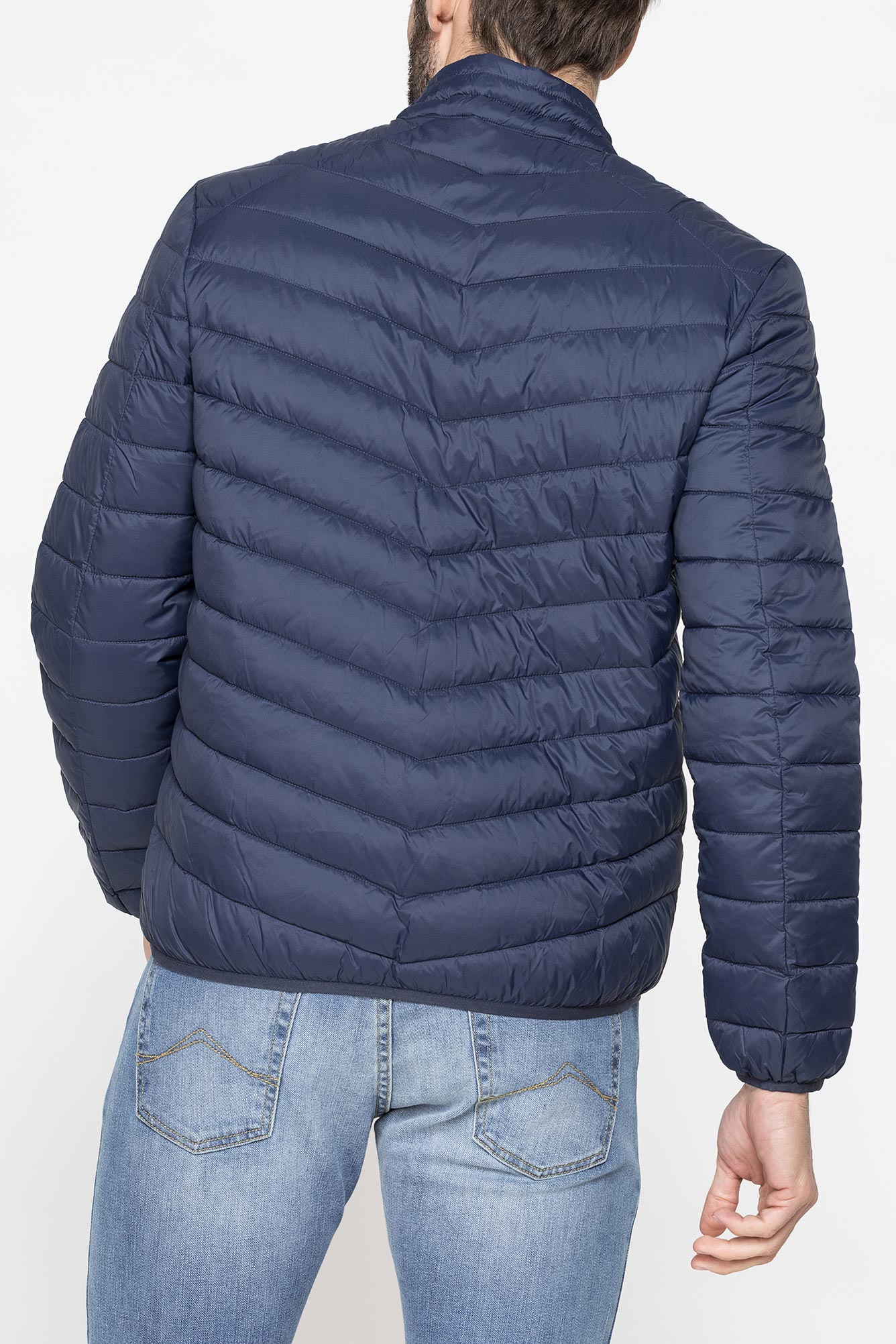 giubbino manica lunga ultra light tessuto ed imbottitura in materiale riciclato