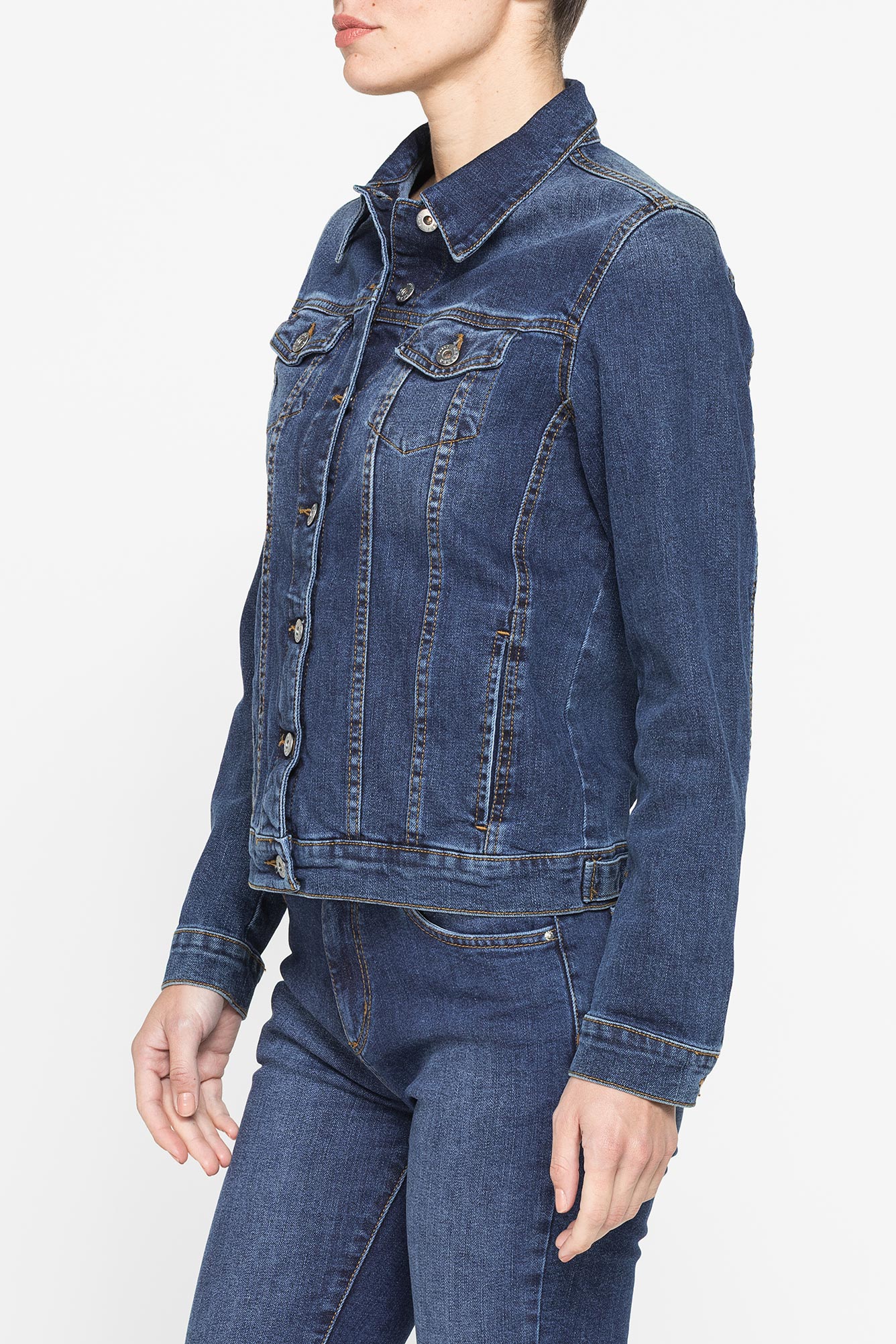 giubbino in denim basic style
