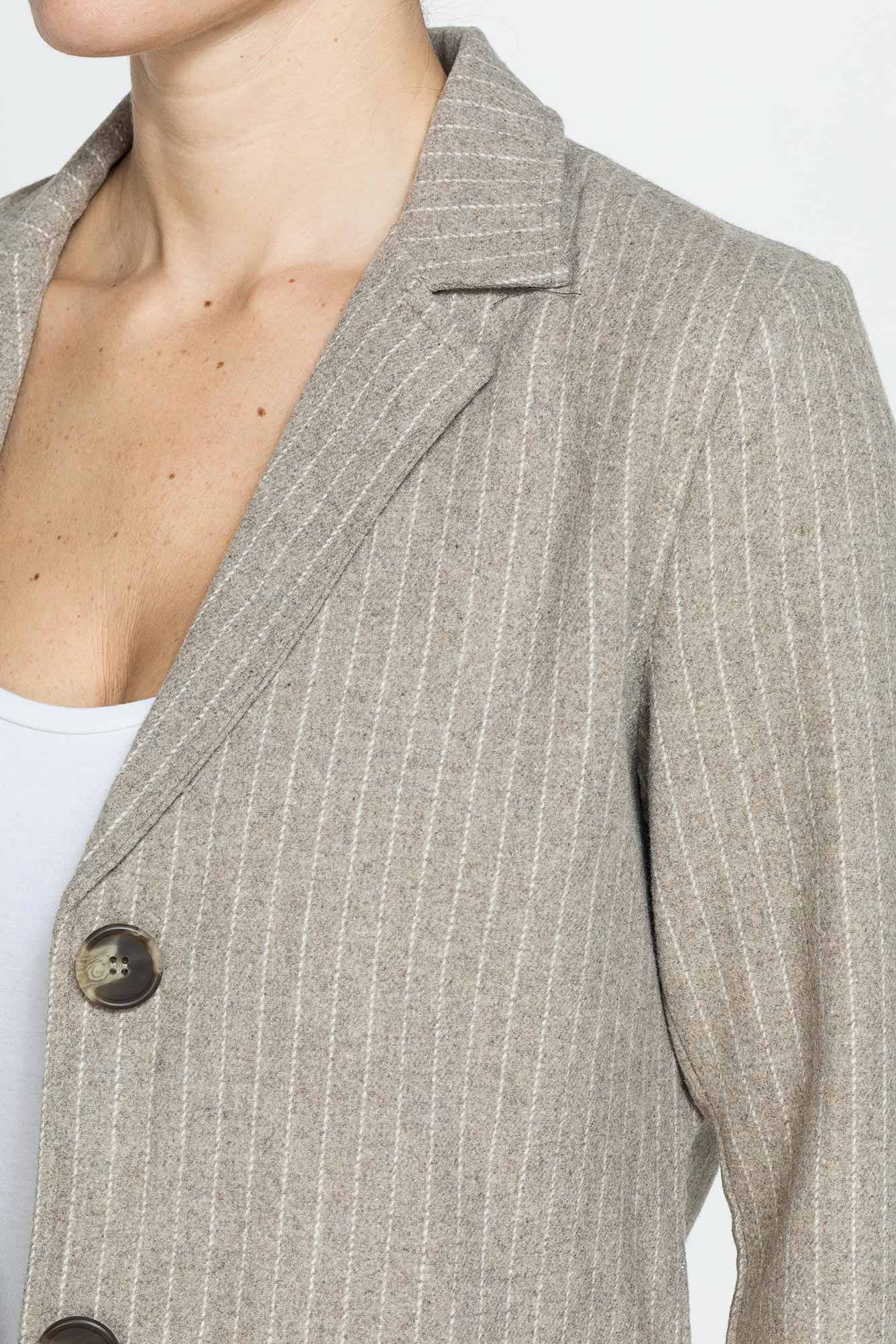 giacca comfort fit in misto lana