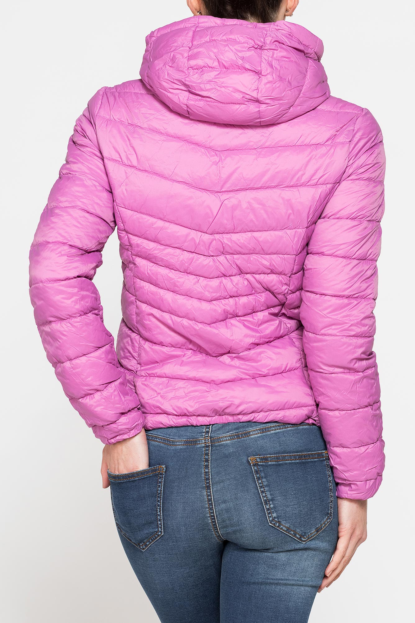 giubbino ultralight con cappuccio in tessuto riciclato