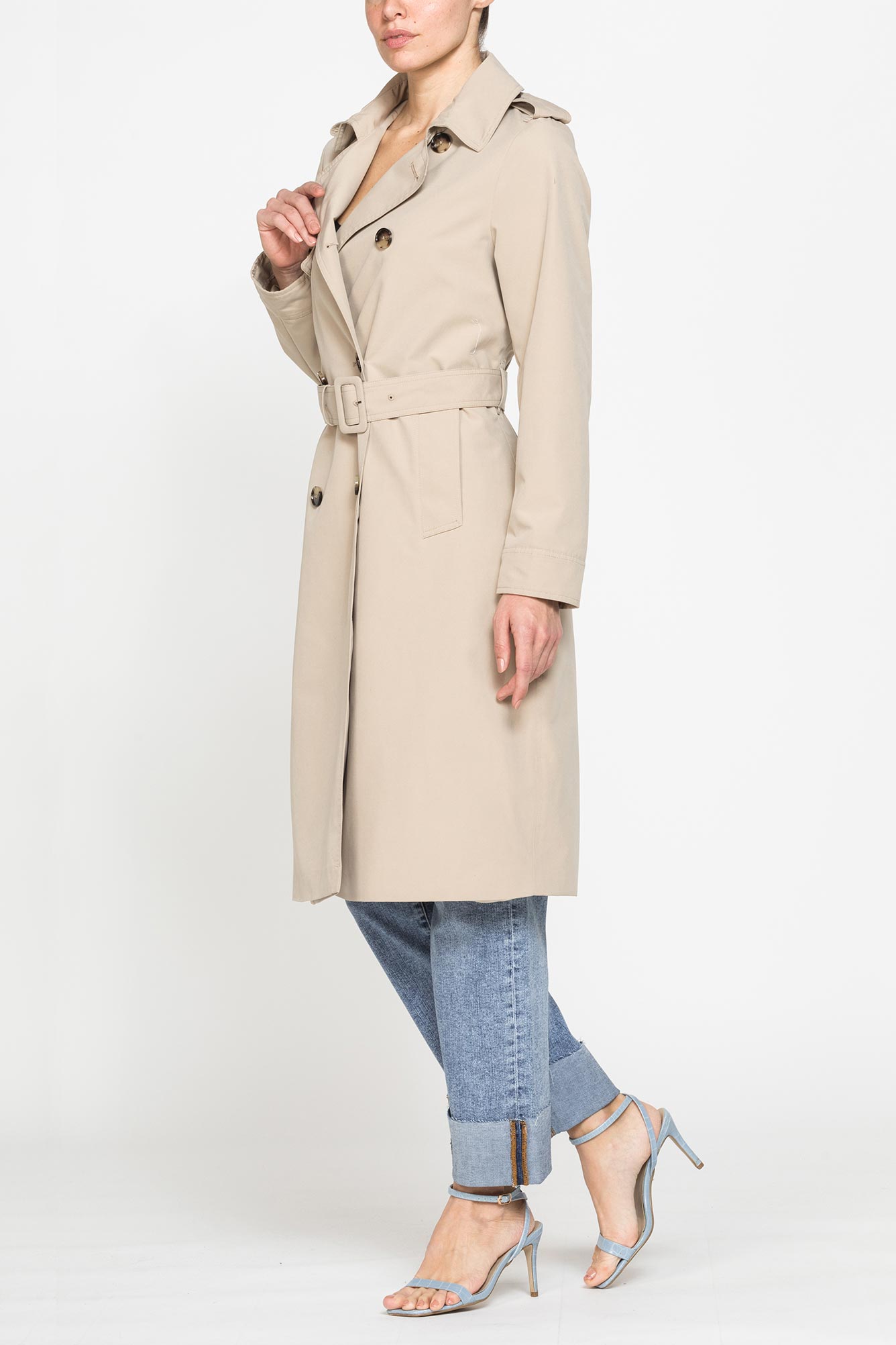 trench classico in fake memory