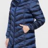 piumino midi imbottito con cappuccio