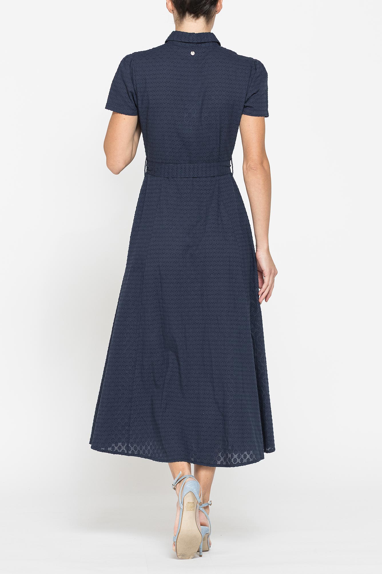 abito midi in voile di cotone