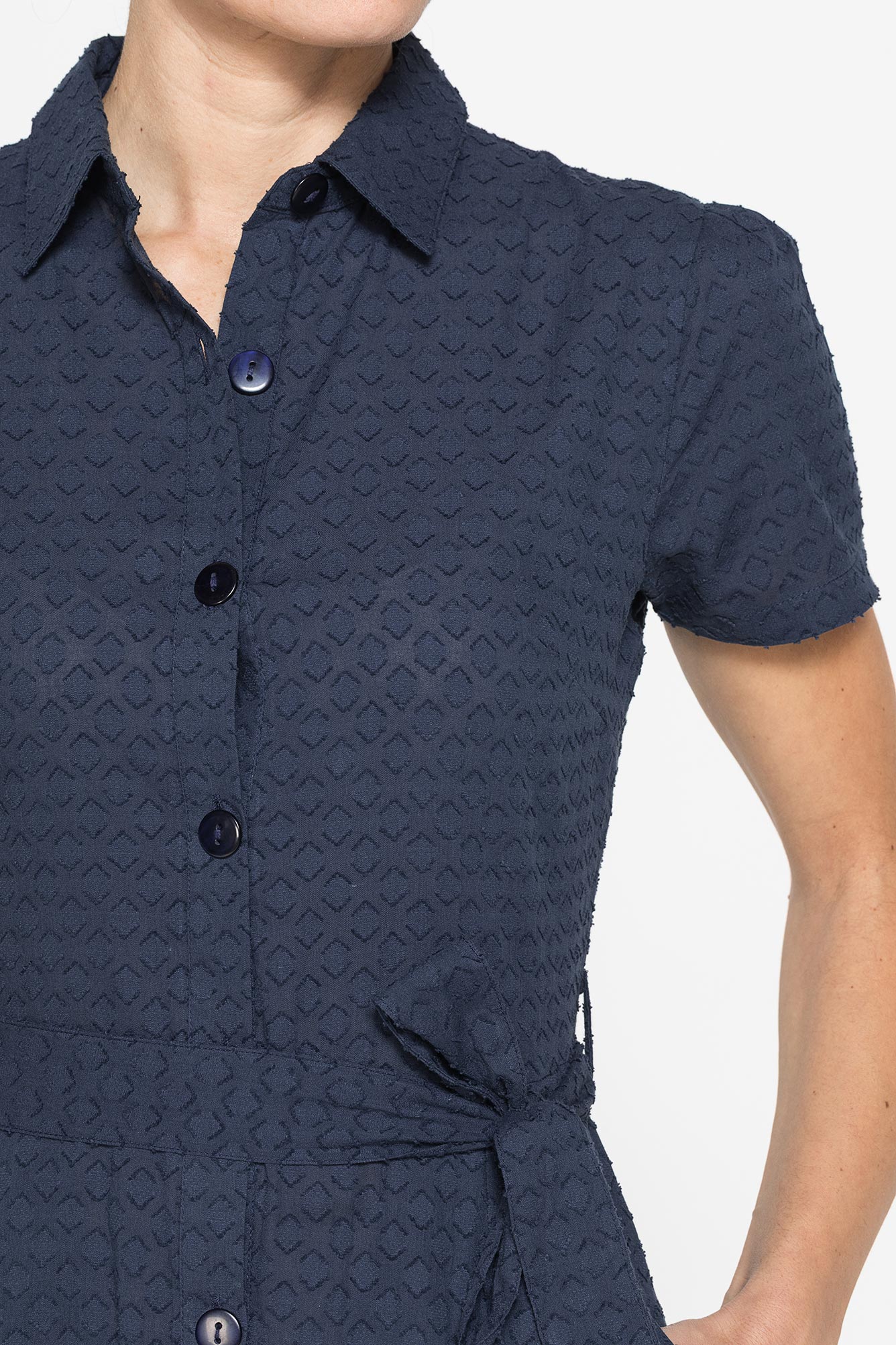 abito midi in voile di cotone