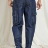jeans modello replica in denim old style con tasconi