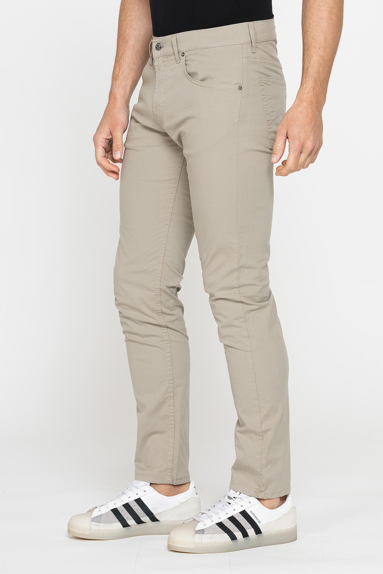 pantalone colorato da uomo in cotone stretch
