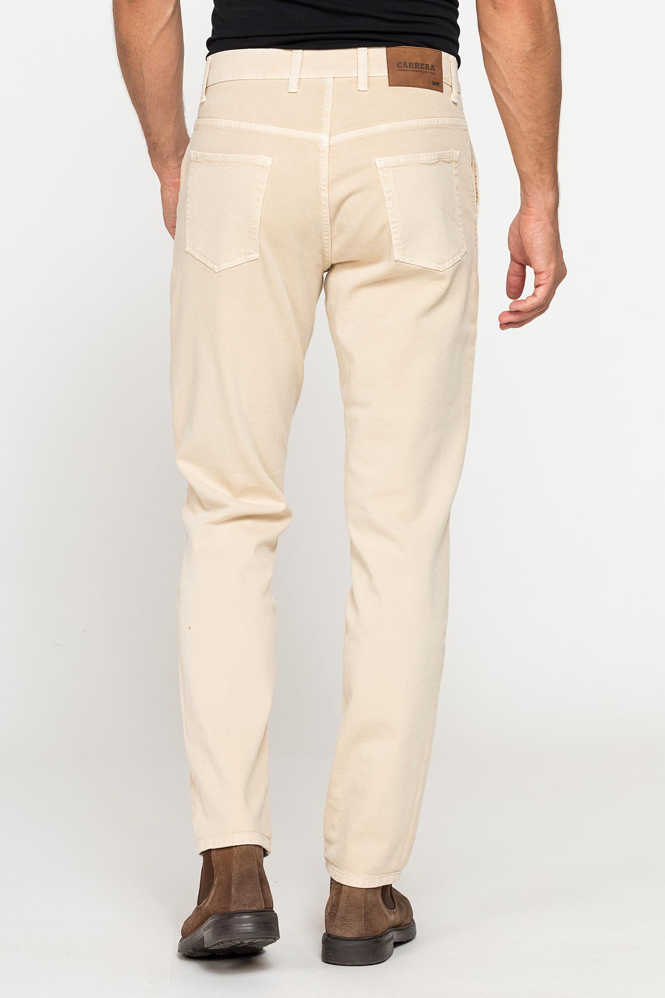 pantalone bull denim color con tasche all’americana