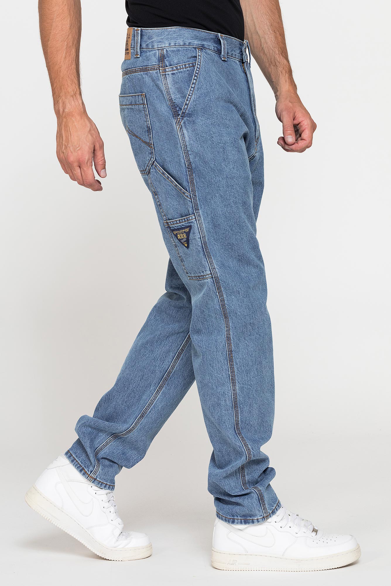 jeans uomo mod. 725 worker in denim old style da 13,5 oz.