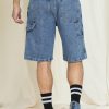 jeans corto mod. carpenter in denim replica old style