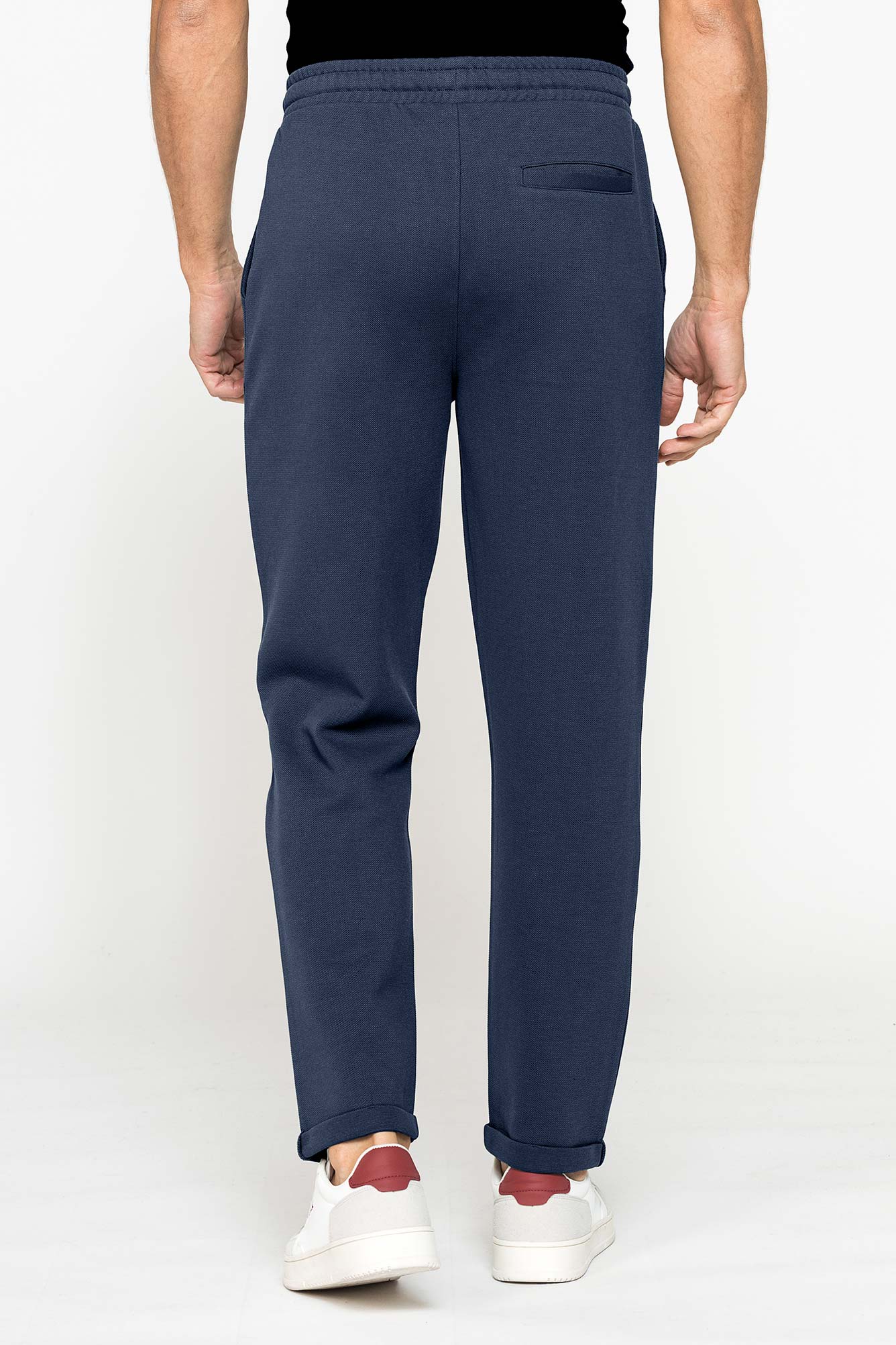 pantaloni jogger tailored da uomo in piquet