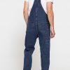 salopette worker in denim pesante old style da 13,5 oz.