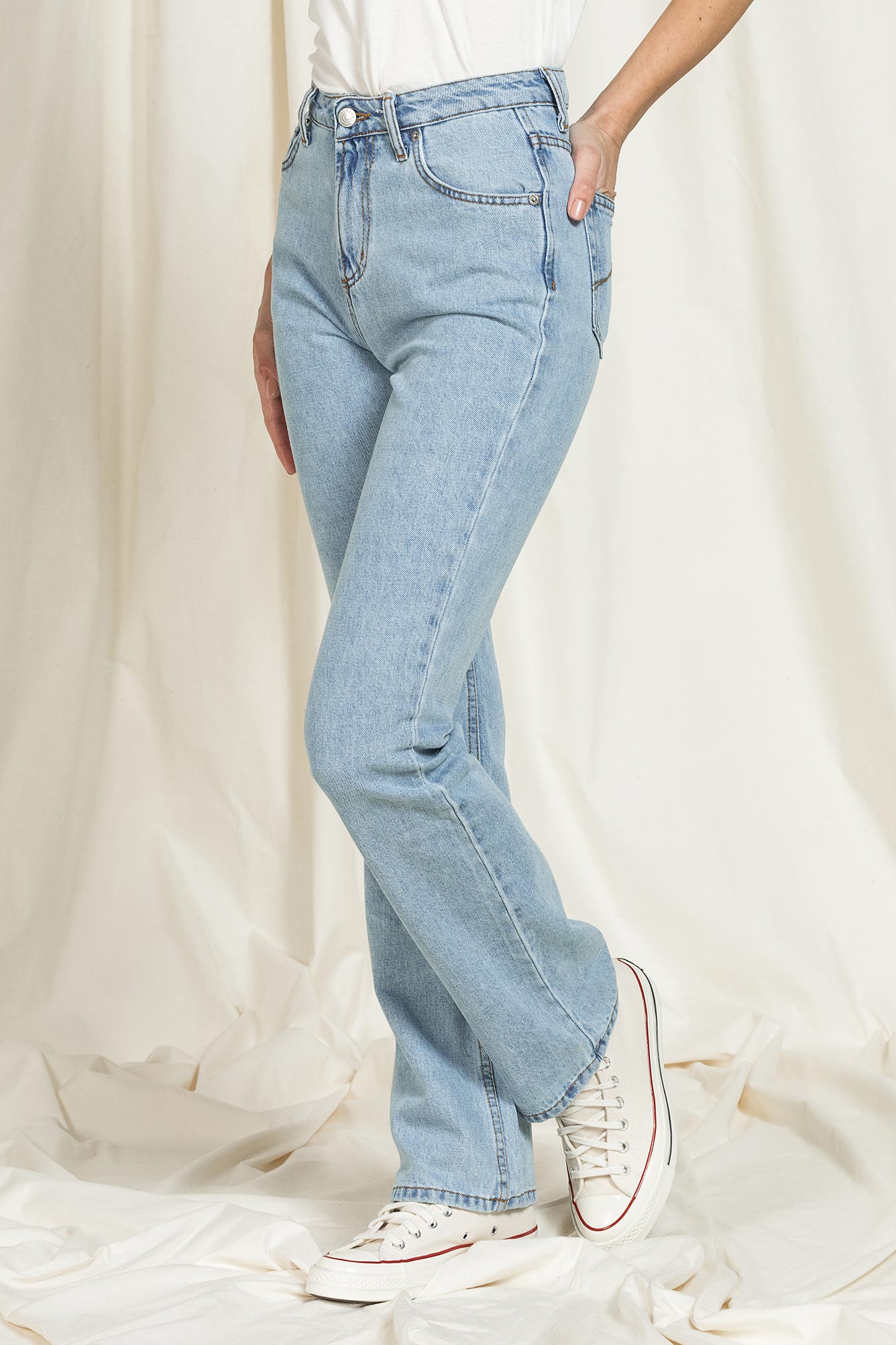 jeans donna modello replica 5 tasche in denim 13oz