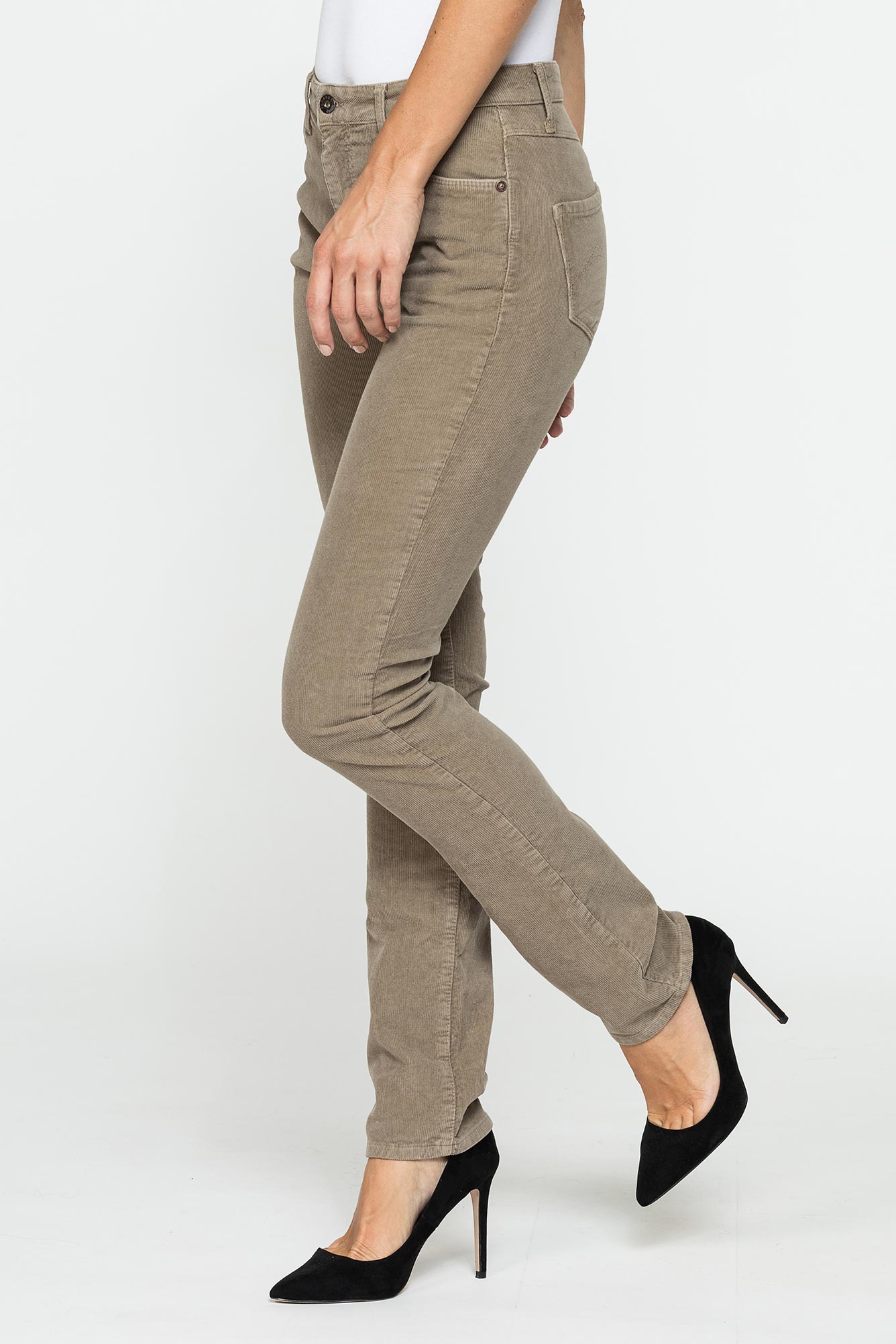 pantalone cinque tasche comfort fit in velluto stretch 1000 righe