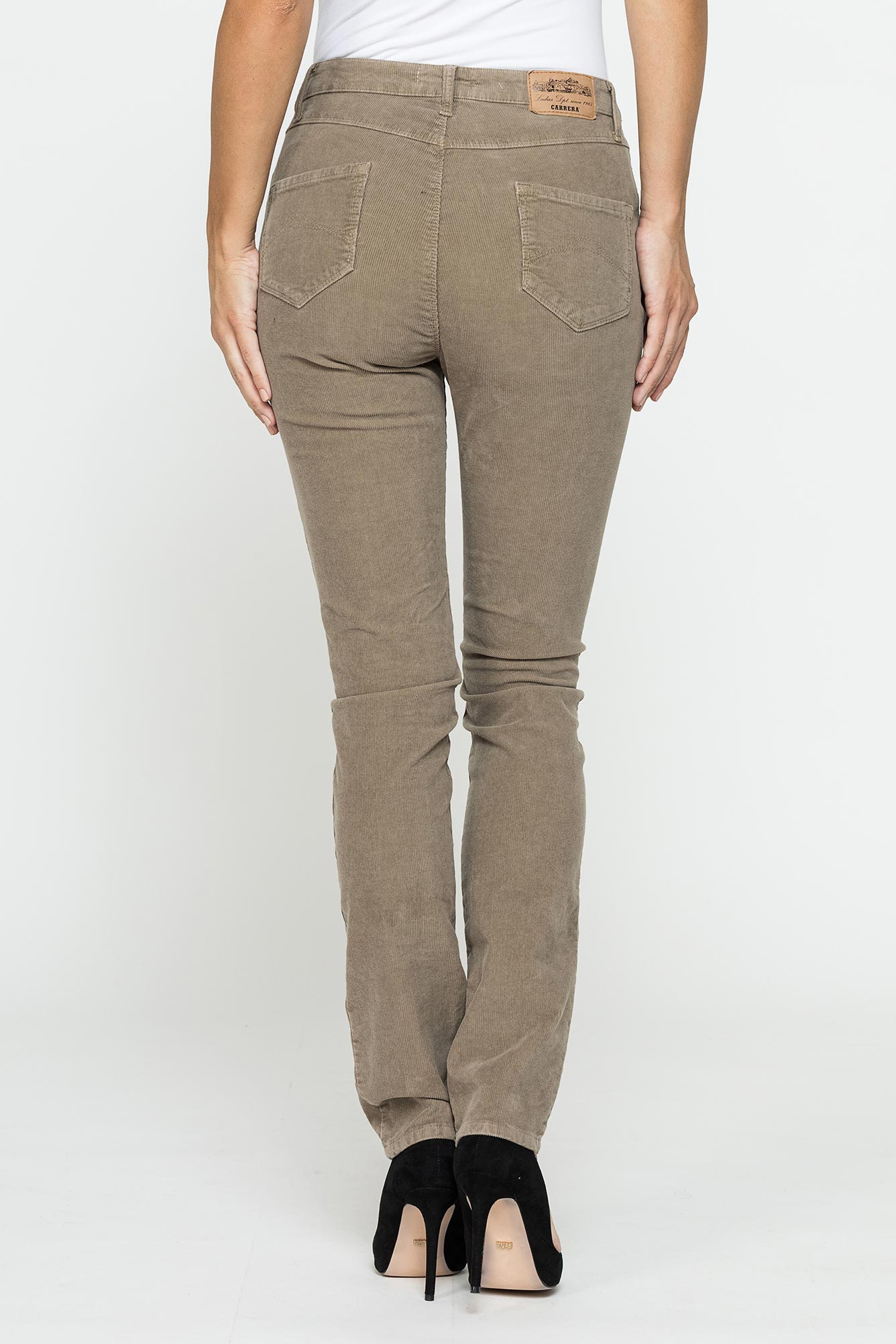 pantalone cinque tasche comfort fit in velluto stretch 1000 righe