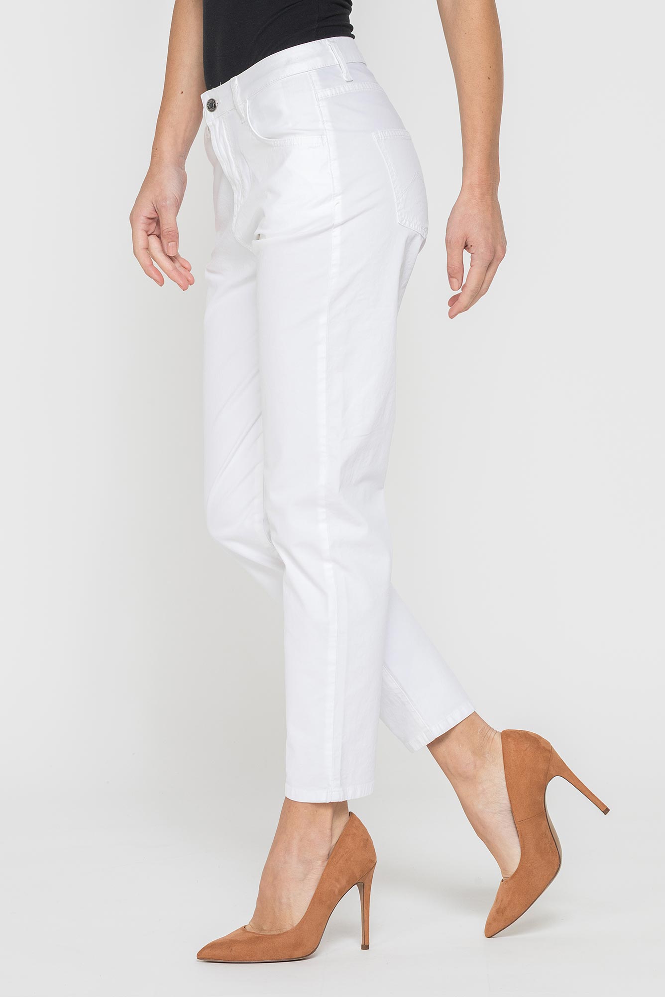 pantalone mum comfort in tela stretch.