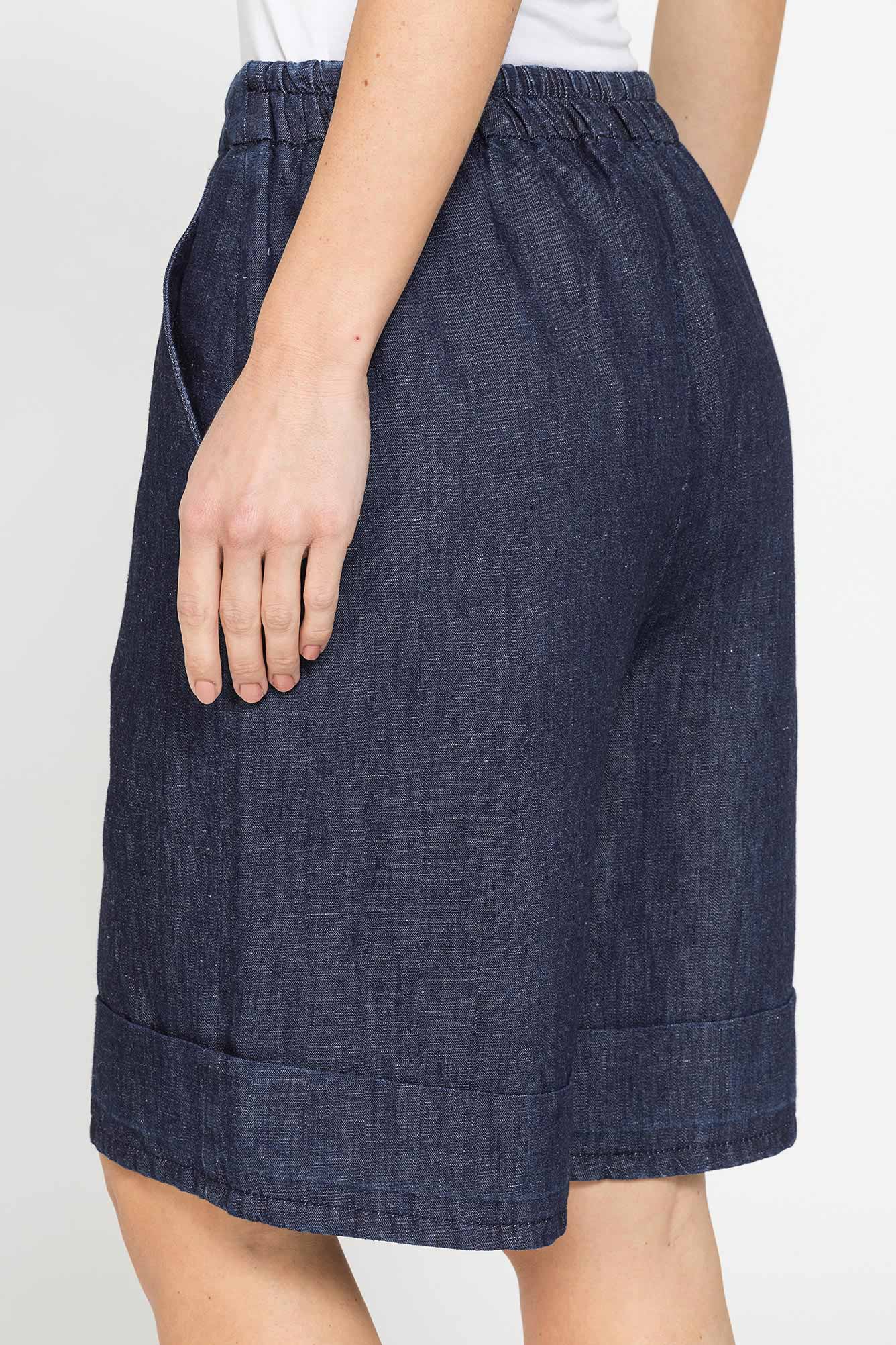 bermuda in misto lino comfort fit