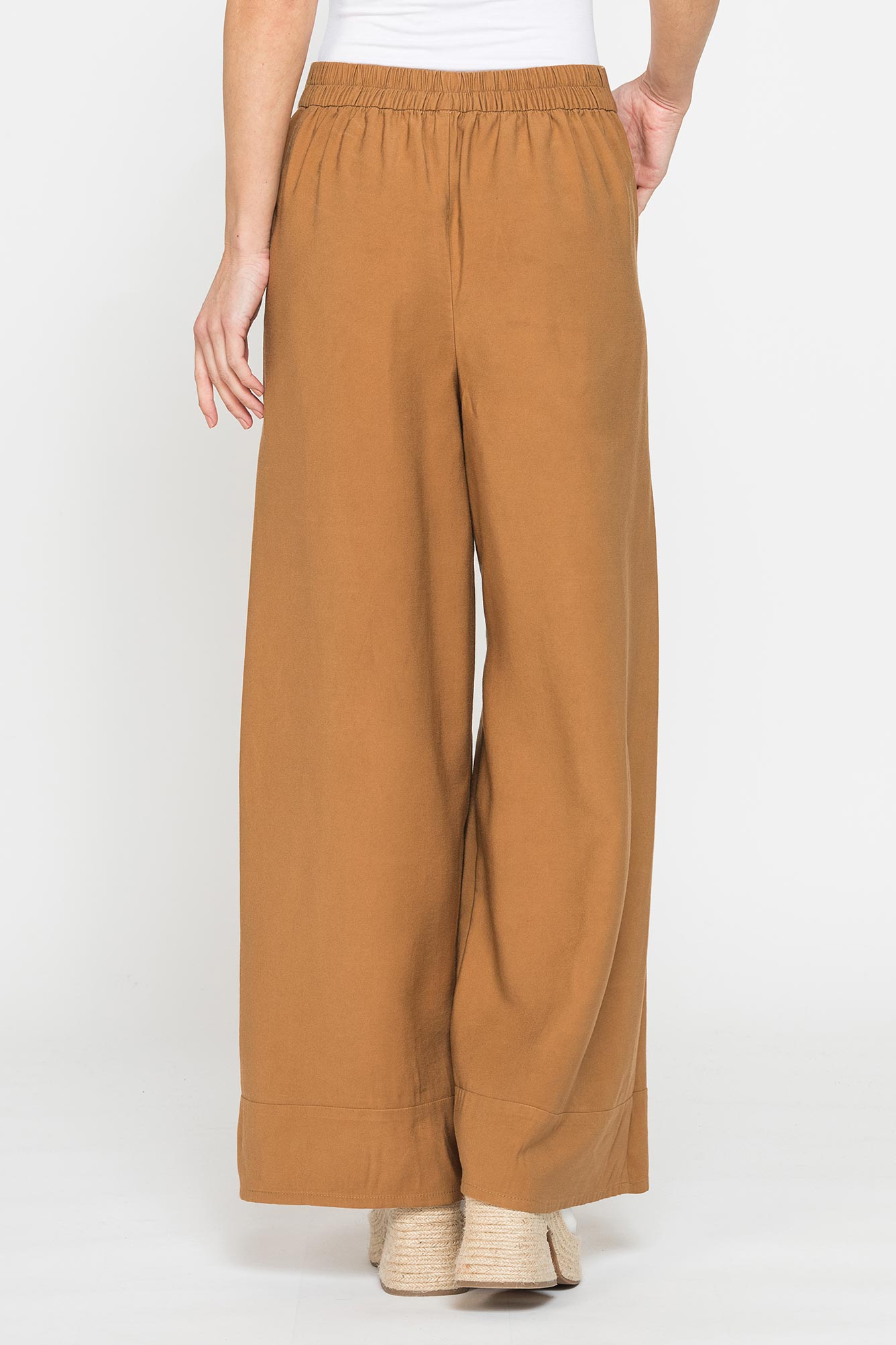 jeans a palazzo in misto viscosa. comfort fit