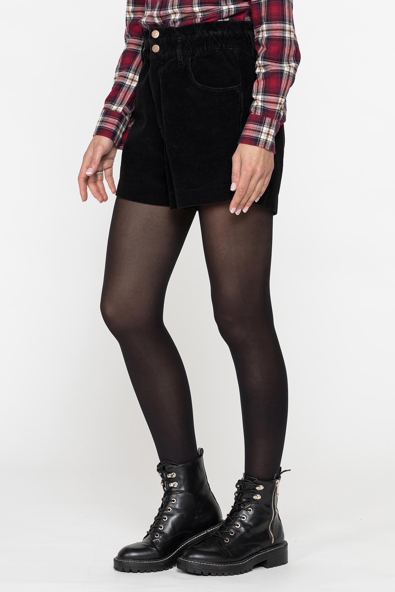 short in velluto 100% cotone