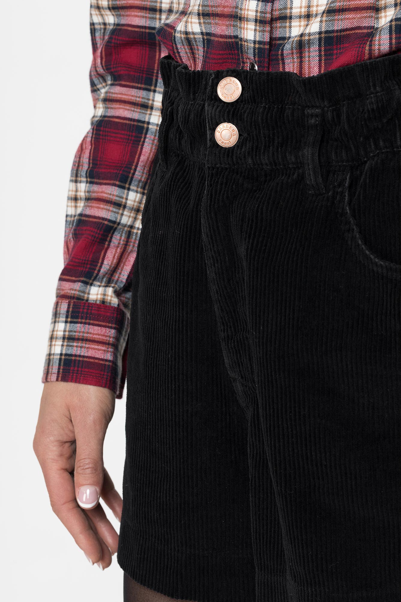 short in velluto 100% cotone