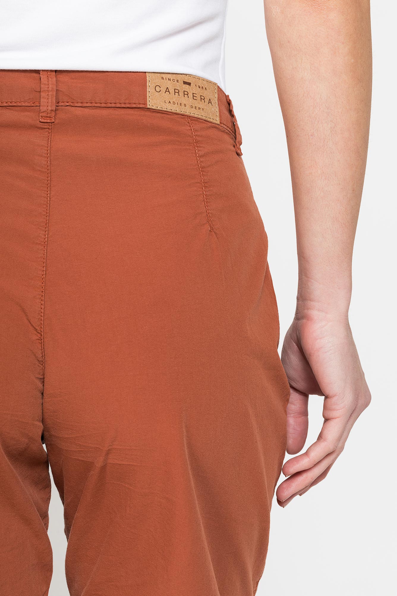 bermuda con pieghe in popeline 100% cotone