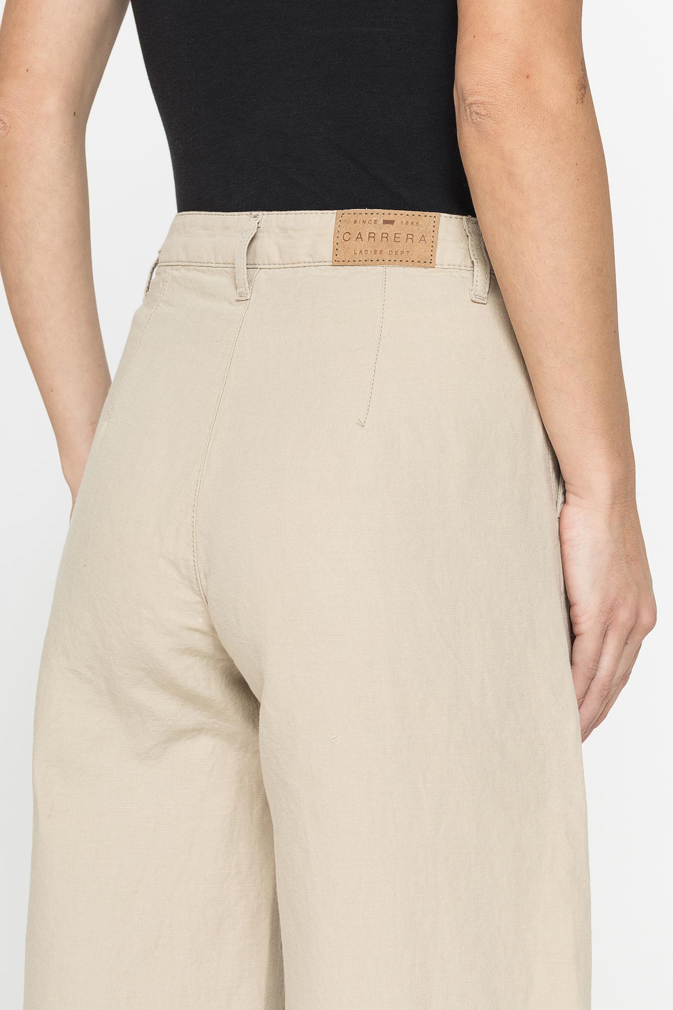 pantalone mod.763 in tessuto lino cotone