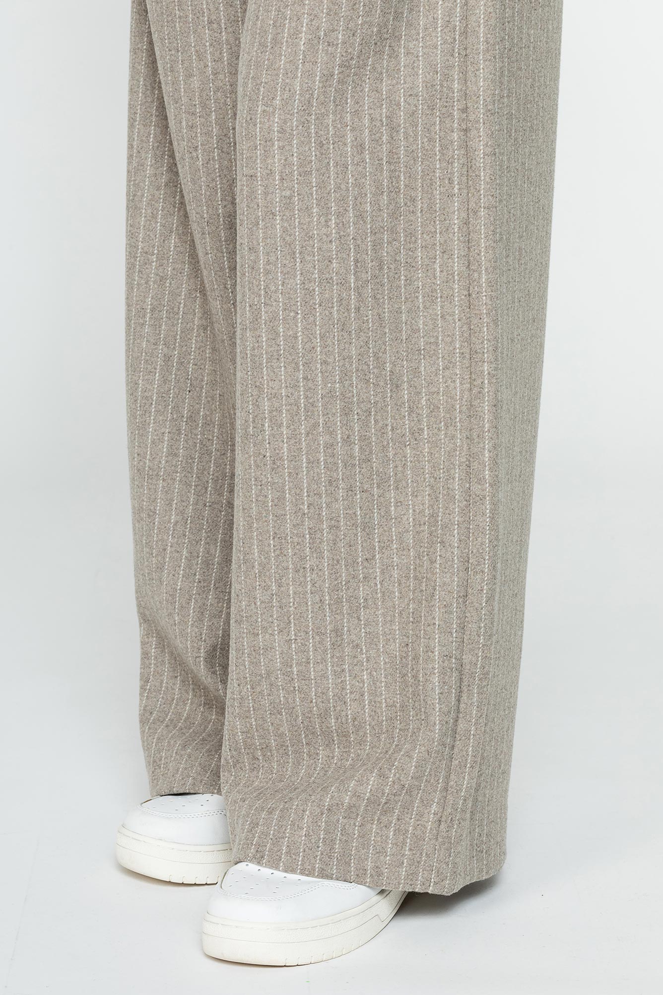 pantalone largo mod.763 in tessuto misto lana