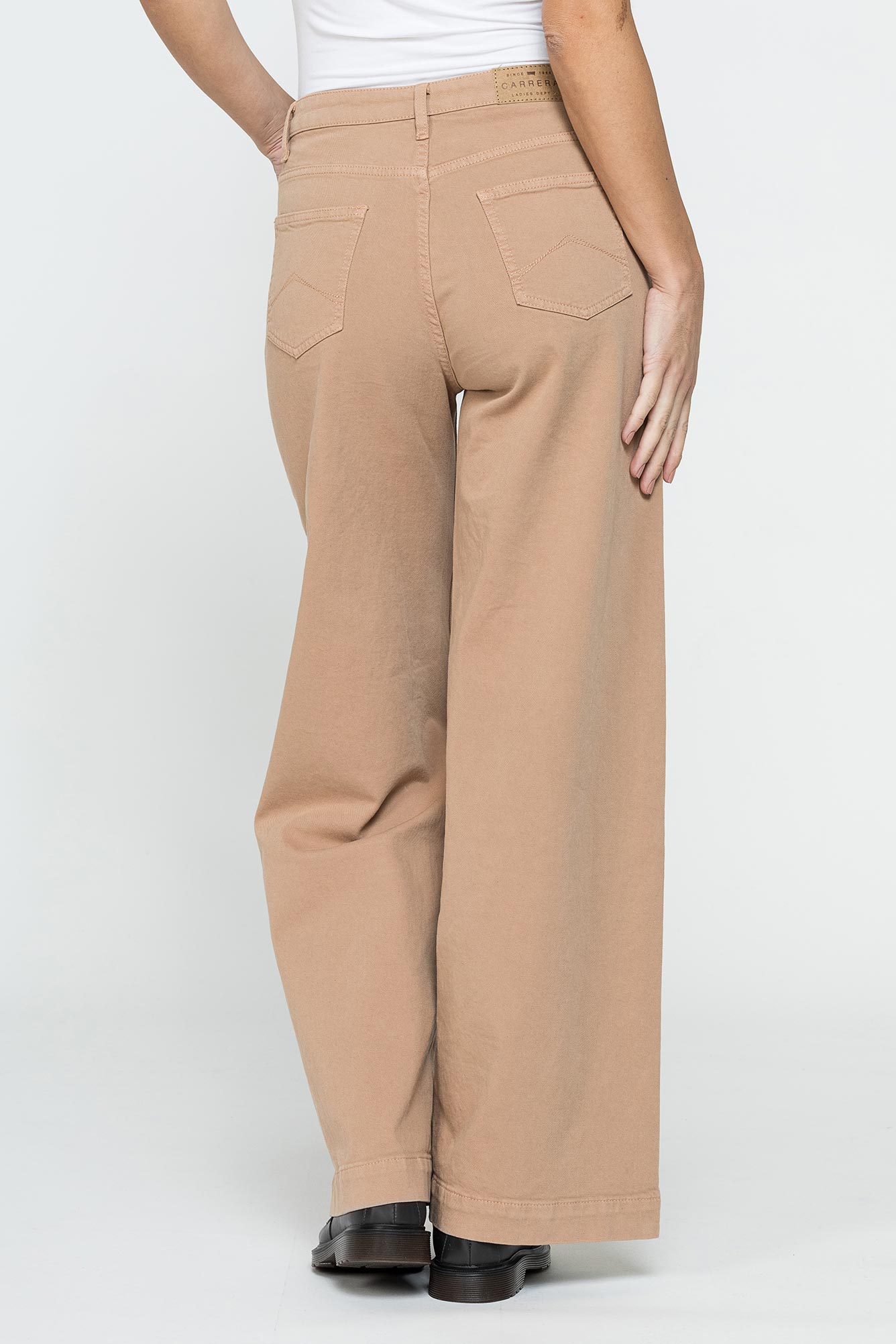 pantalone a palazzo in bull denim 10,5oz