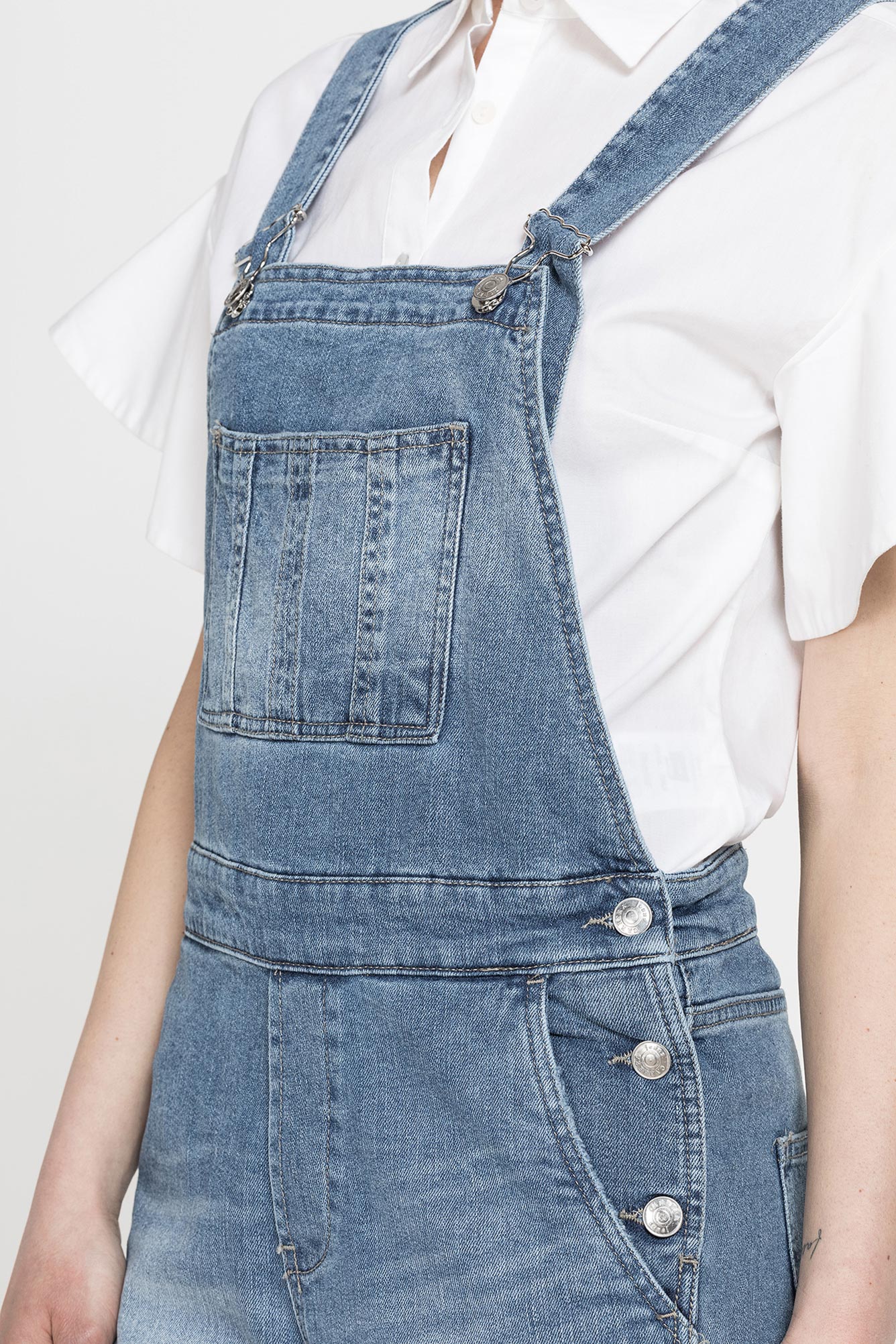 salopette mod.776d in denim stretch 12oz. vestibilità regolare.spintech elastic cotone sulla pelle