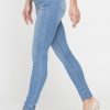 legg jeans donna 5 tasche con zip