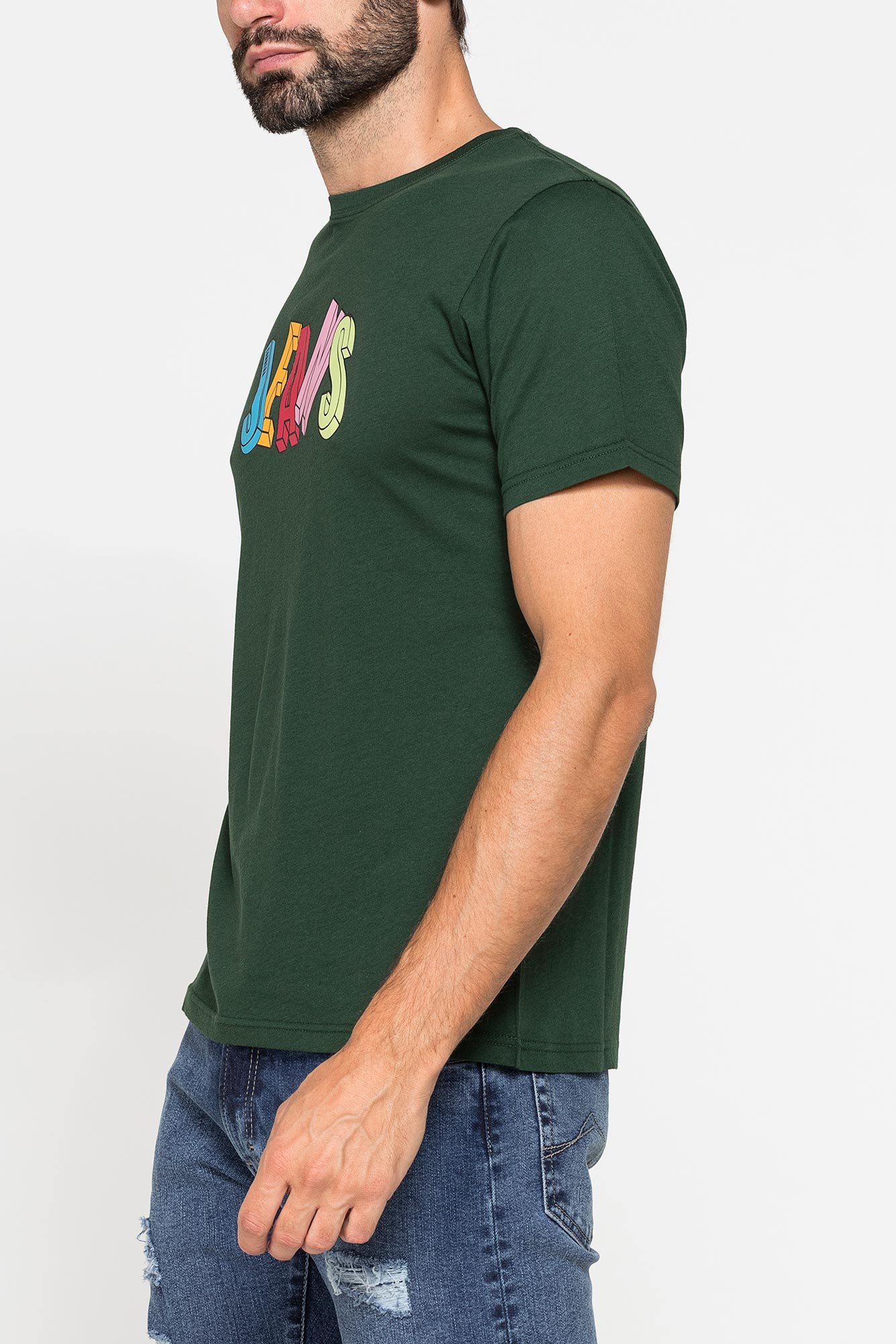 t shirt girocollo in cotone con stampe grafiche t shirt girocollo in cotone con stampe grafiche