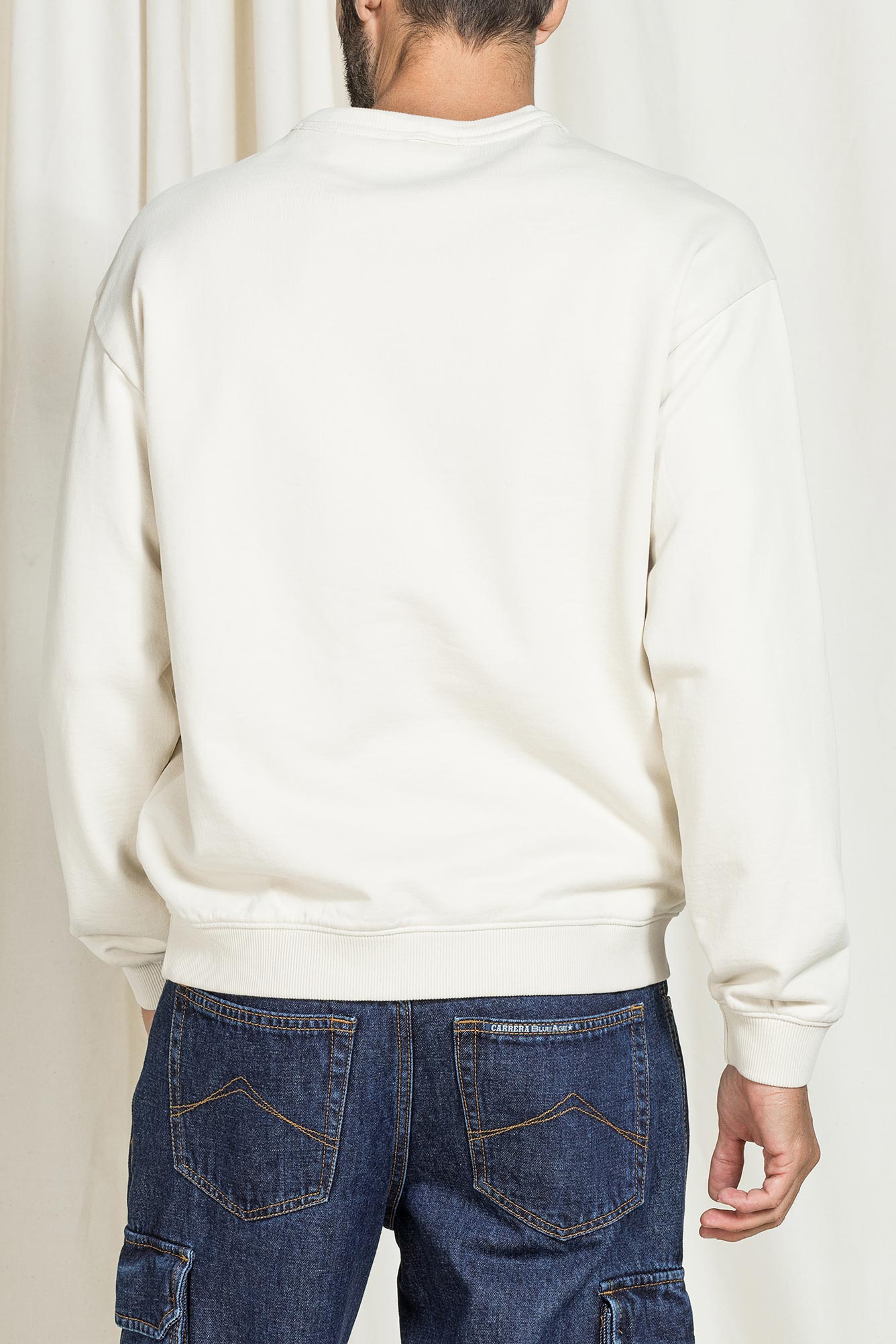 felpa girocollo boxy fit carrera replica