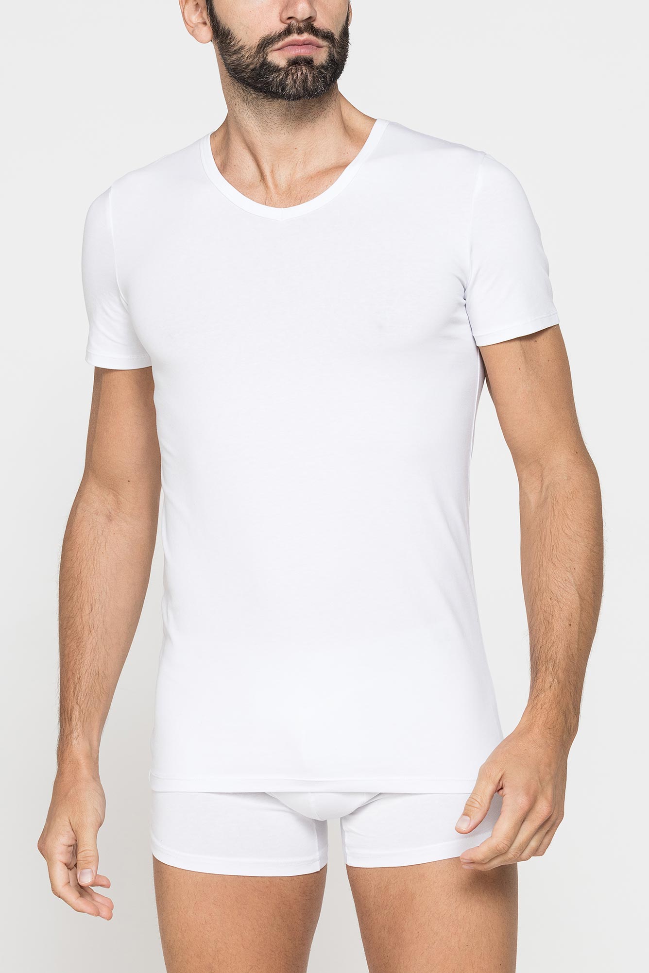 confezione da 2 t shirt in cotone organico con scollo a v confezione da 2 t shirt in cotone organico con scollo a v