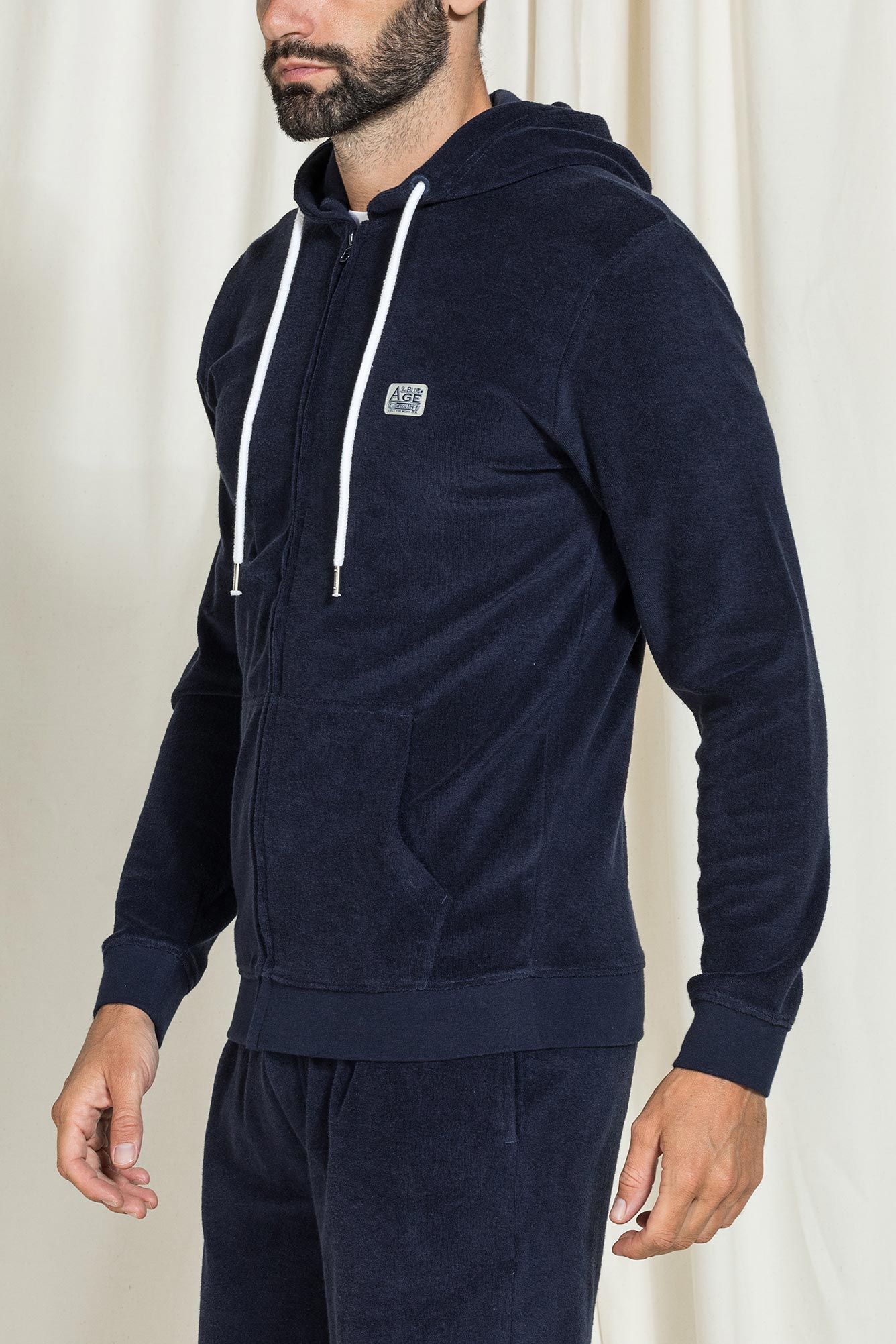 felpa full zip in spugna collezione carrera replica