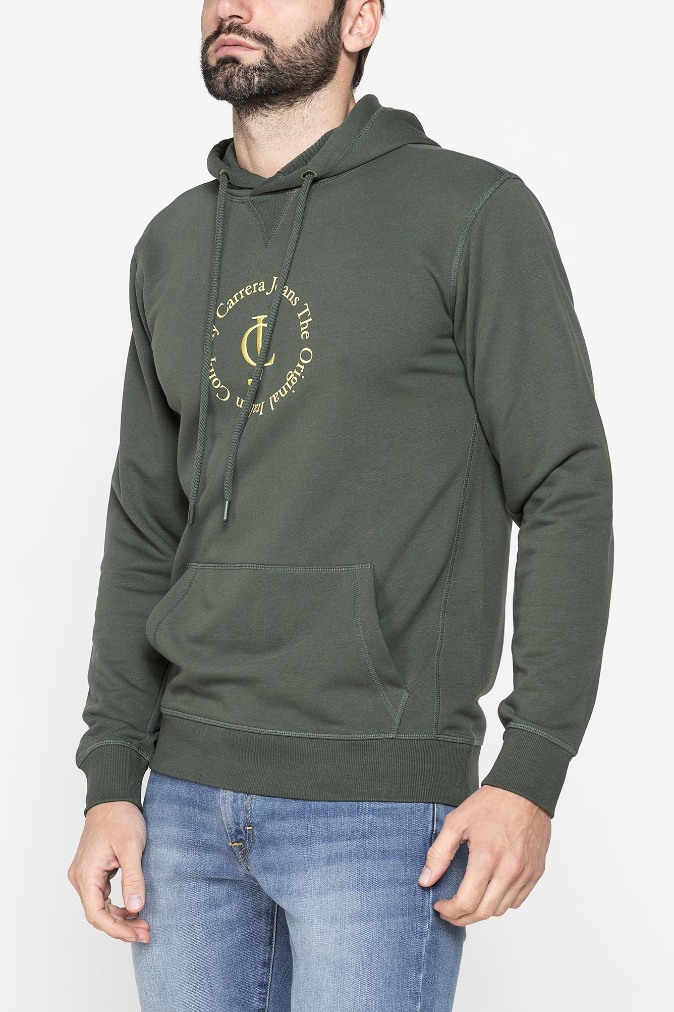 felpa hoodie leggera con cappuccio