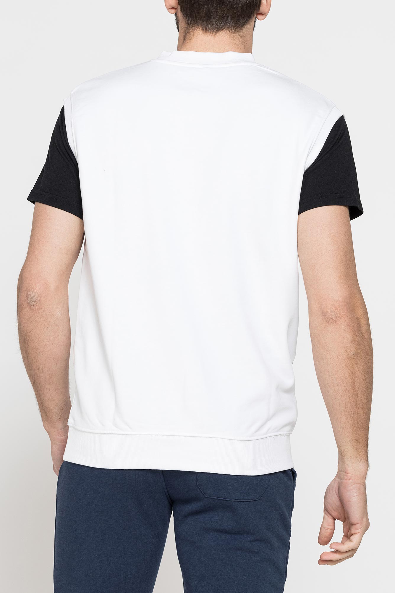 gilet senza manica in felpa leggera con vestibilitÀ over