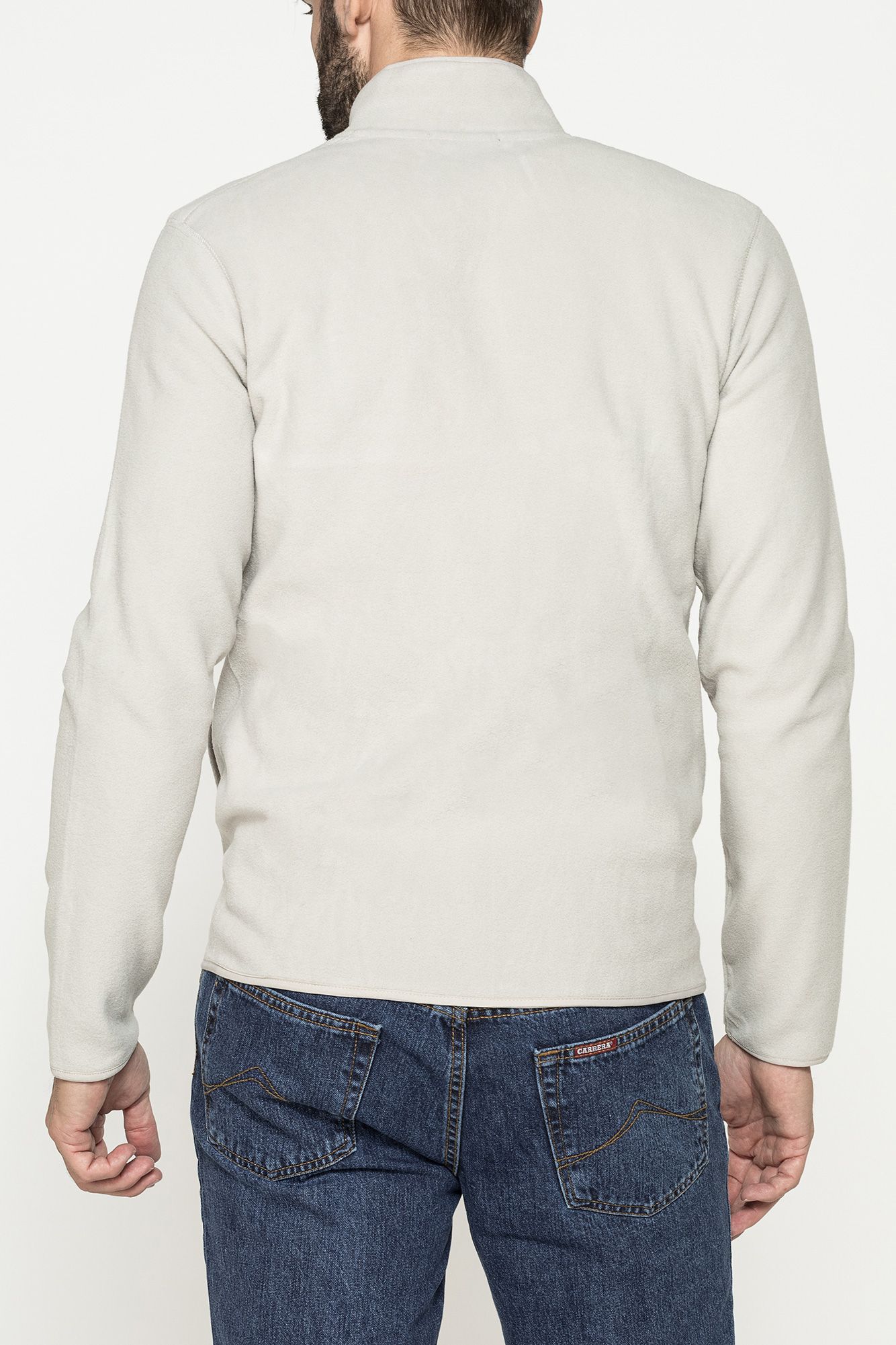 pile mezza zip con tasche inserite sui lati