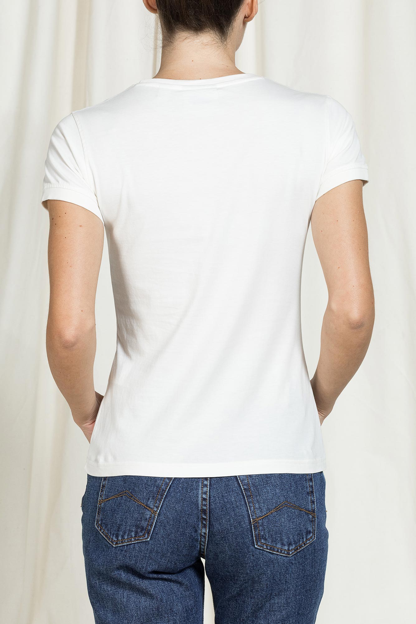 t shirt replica slim fit con grafica