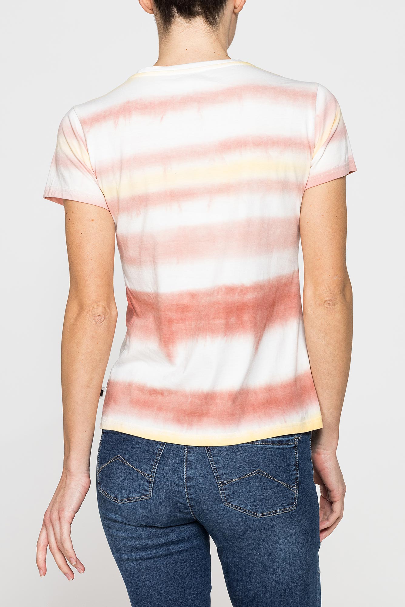 t shirt con stampa all over in jersey di cotone