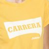t shirt logo con tintura irregolare in jersey di puro cotone