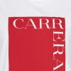 t shirt girocollo in cotone con stampa new logo carrera t shirt girocollo in cotone con stampa new logo carrera