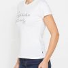 t shirt con stampa fromtale in jersey di cotone