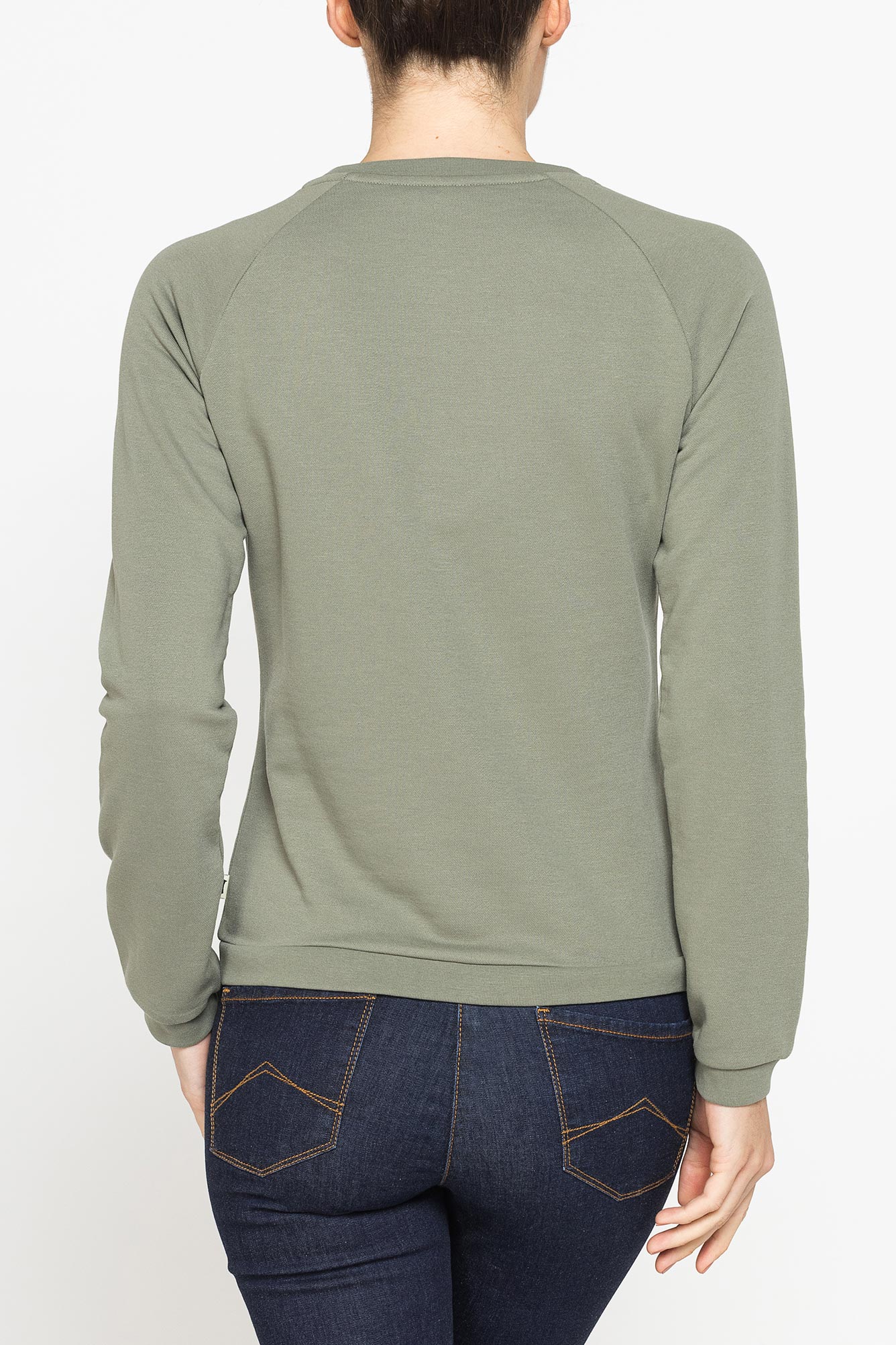 felpa in french terry girocollo