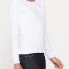 t shirt manica lunga in jersey di cotone organico trattato con aloe