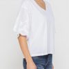 t shirt con maniche sangallo comfort fit