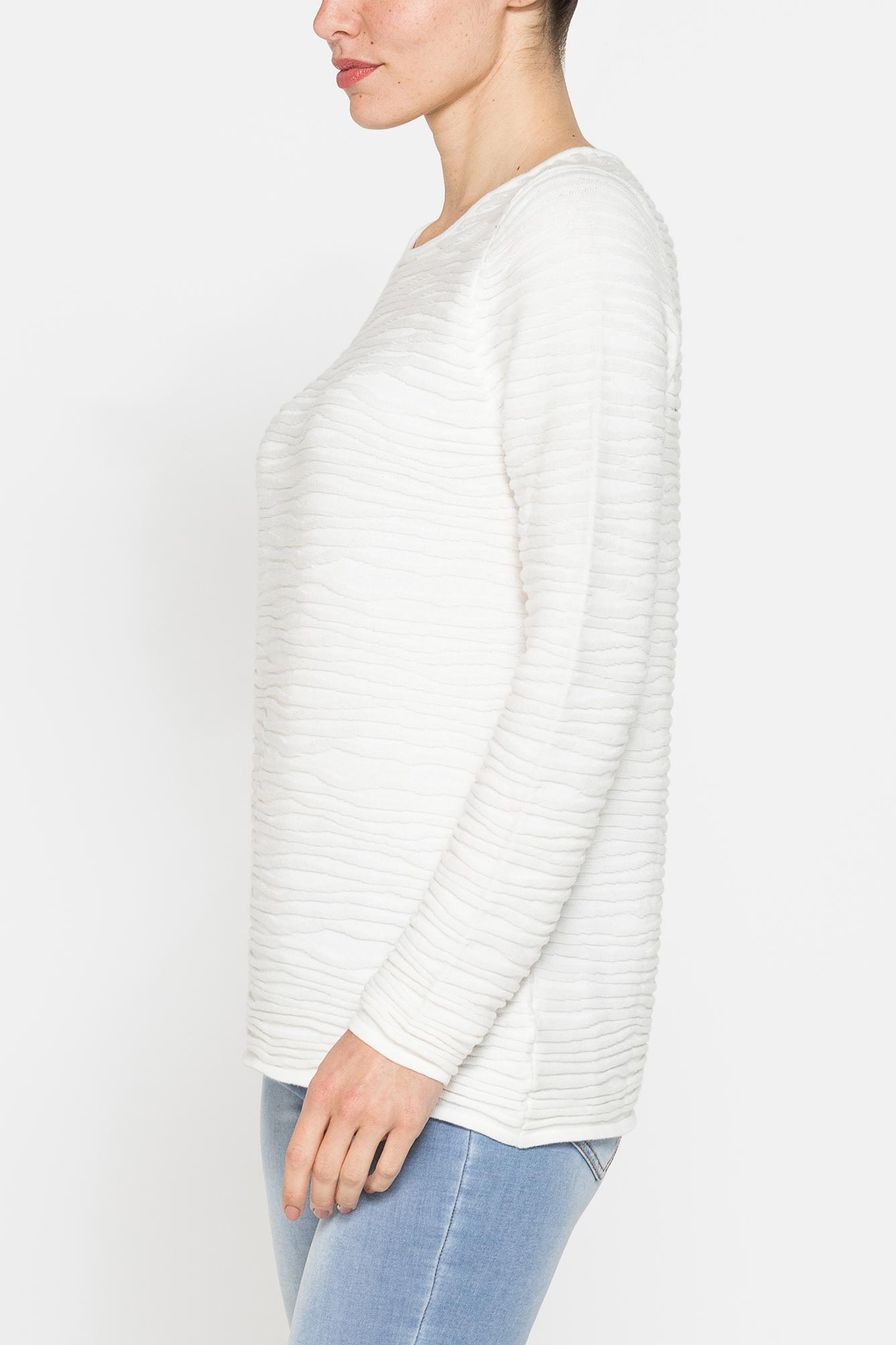 maglia con scollo a barchetta