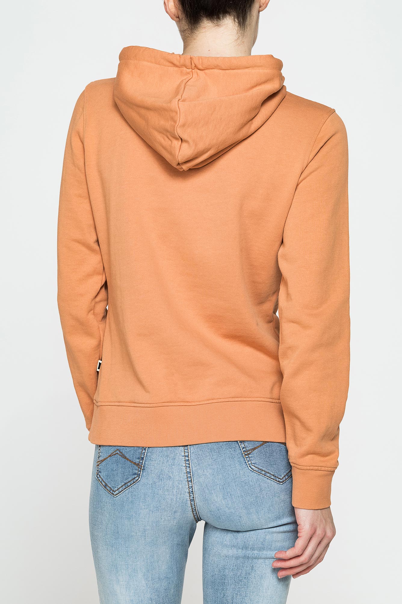 felpa con cappuccio regular fit con ricamo frontale