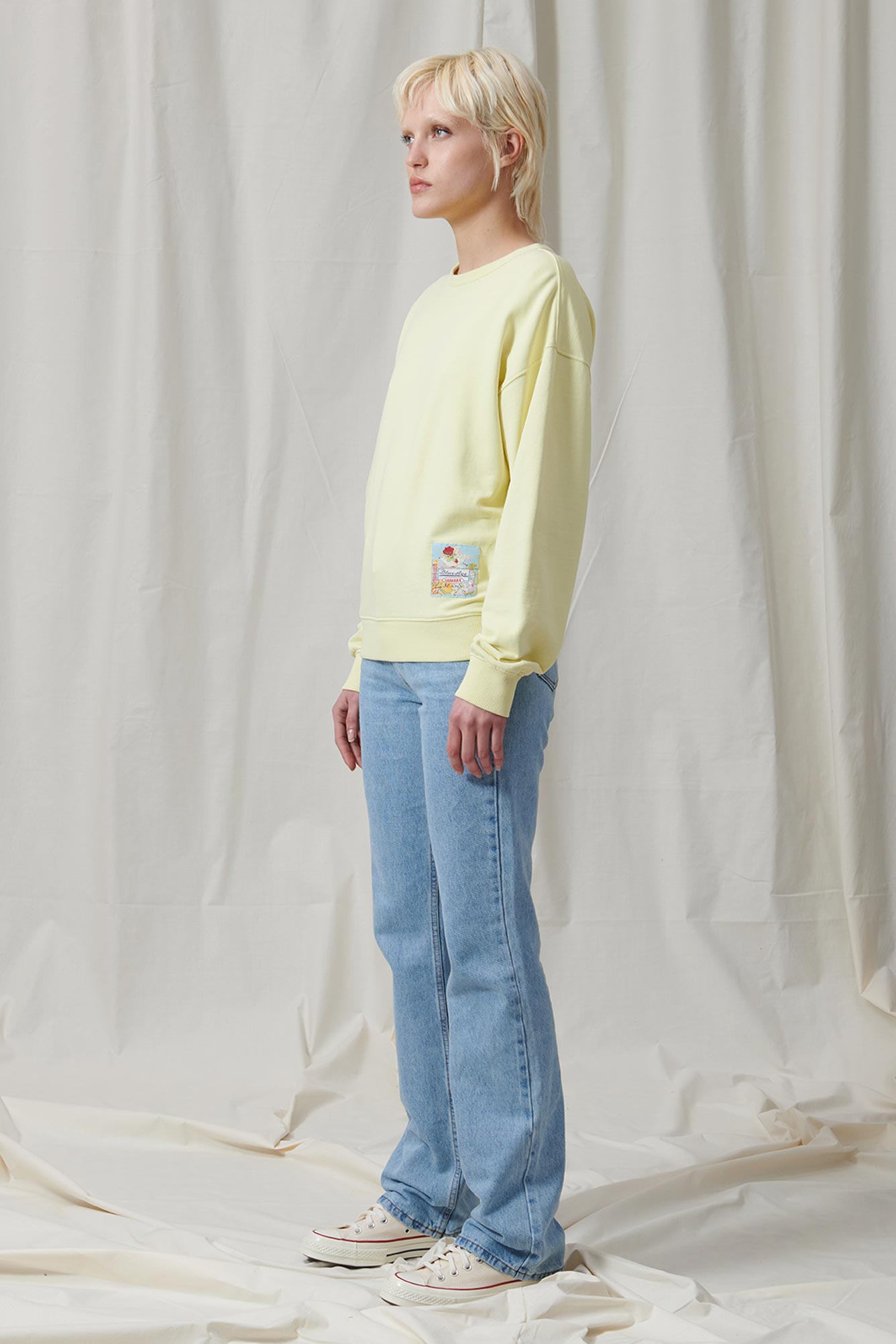 felpa girocollo oversize